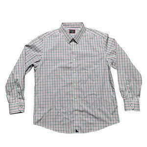 NWOT UNTUCKit Slim Fit Button Down Shirt Cotton Blue Purple Mens Size XL